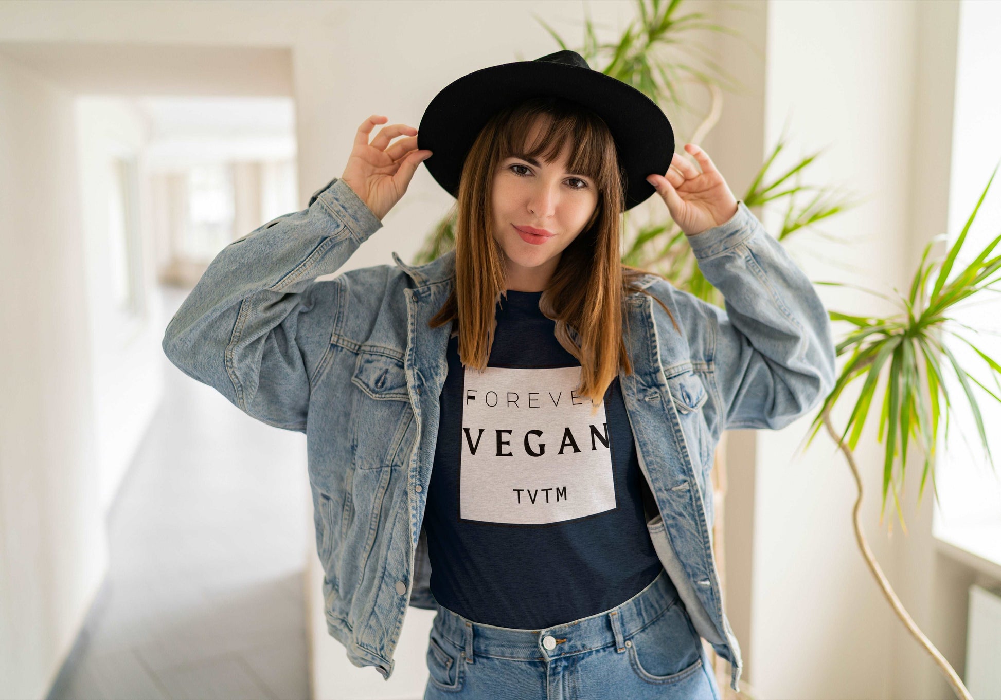 Forever Vegan Light Heather Blue T-Shirt