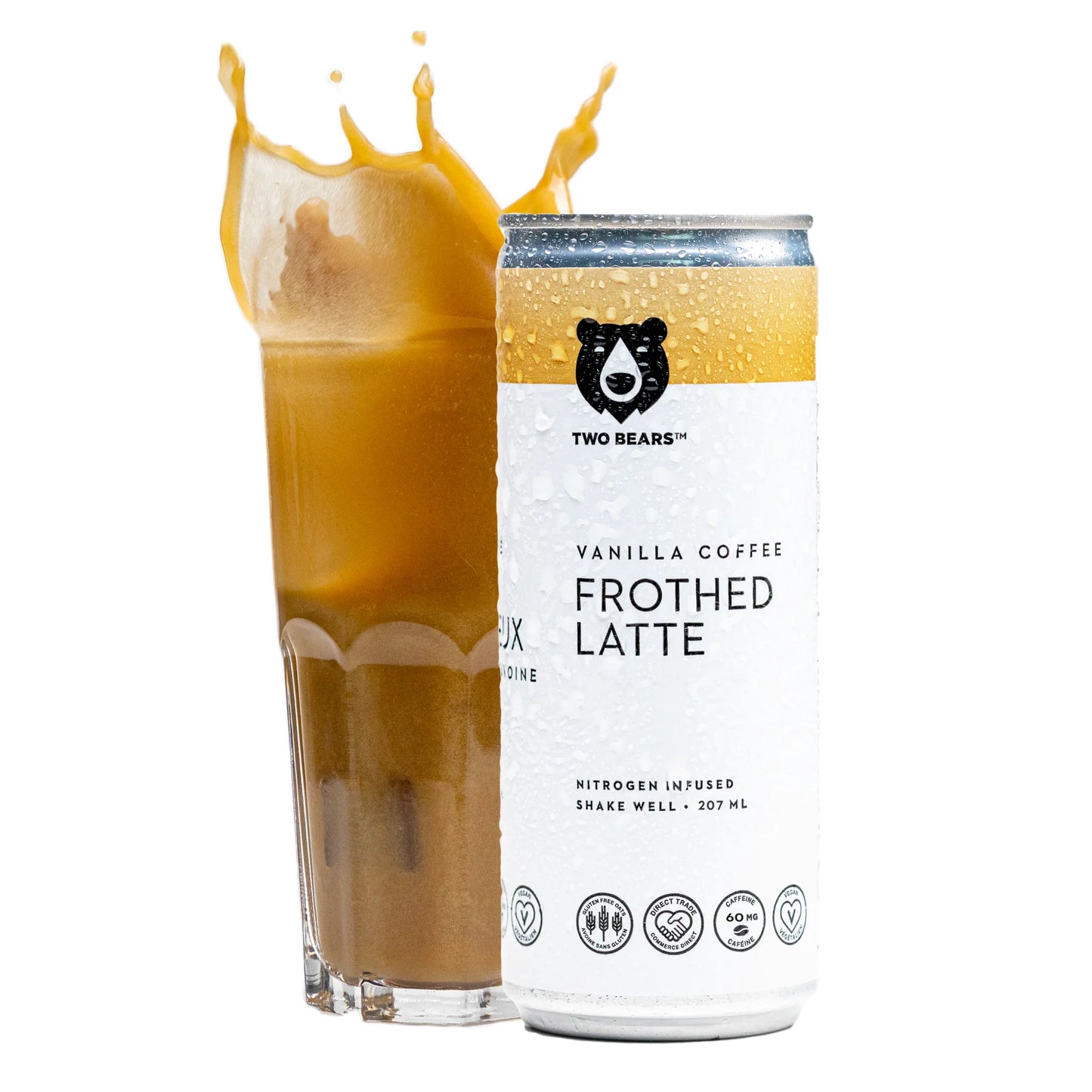 Two Bears Vanilla Coffee Frothed Oat Latte 207ml