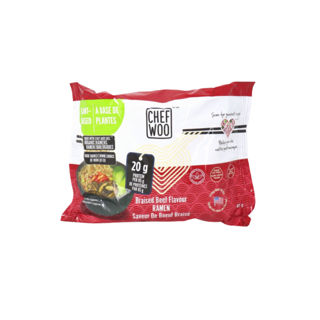 Chef Woo Noodle Pack Braised Beef Flavour 85g