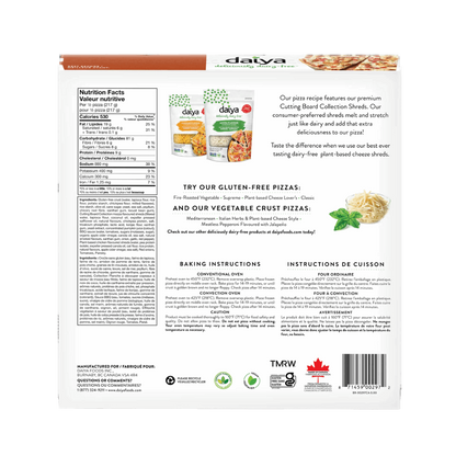 Daiya BBQ Plant-Based Chicken Pizza 433g Ingredients