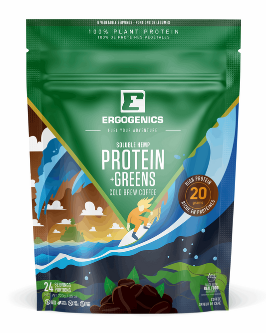 Ergogenics - Plant Protein + Greens Coffee 720g