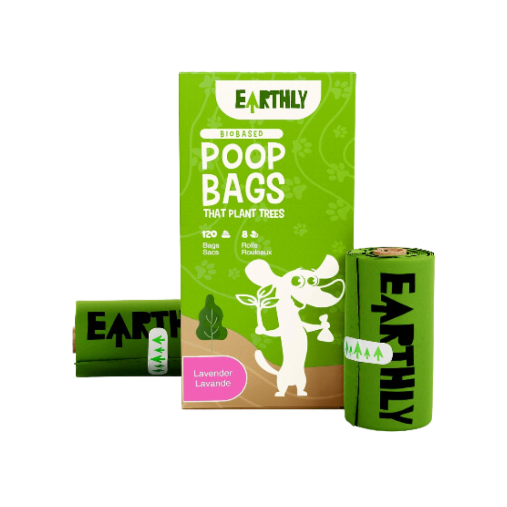 Earthly Biodegrable Poop Bags Lavender 120c
