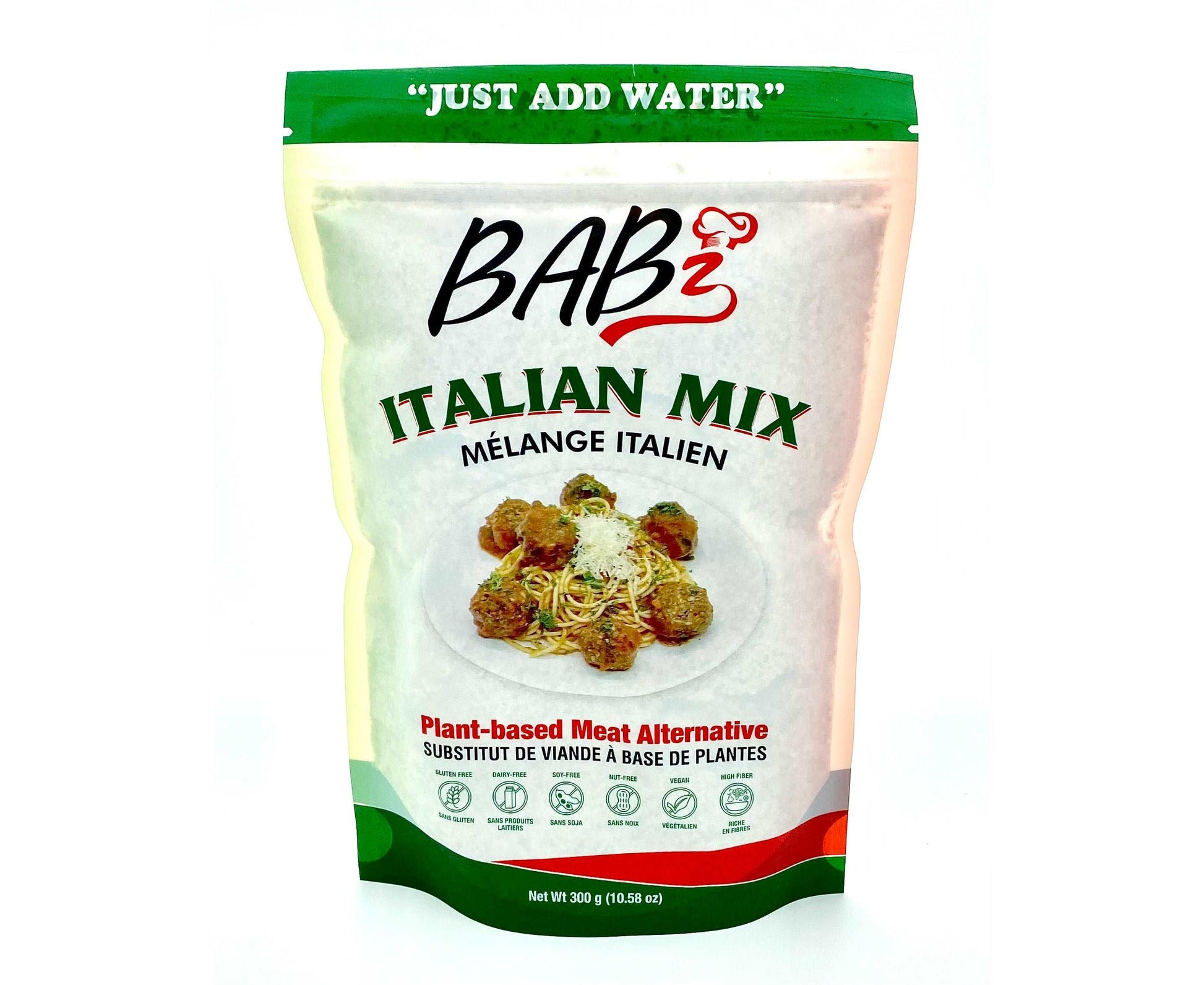 Babz Italian Plant Based Meat Alternative Mix. "Just Add Water"
