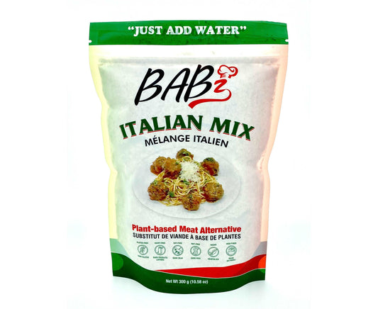 Babz Italian Plant Based Meat Alternative Mix. "Just Add Water"