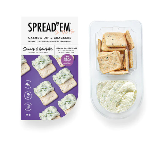 Spread'Em Dip & Crackers Spinach n Artichoke 86g