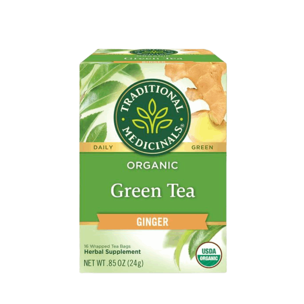 Traditional Medicinals Organic Green Tea Ginger 24g