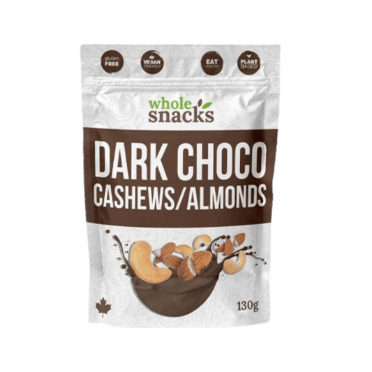 Whole Snacks Dark Choco Cashews and Almonds 130g