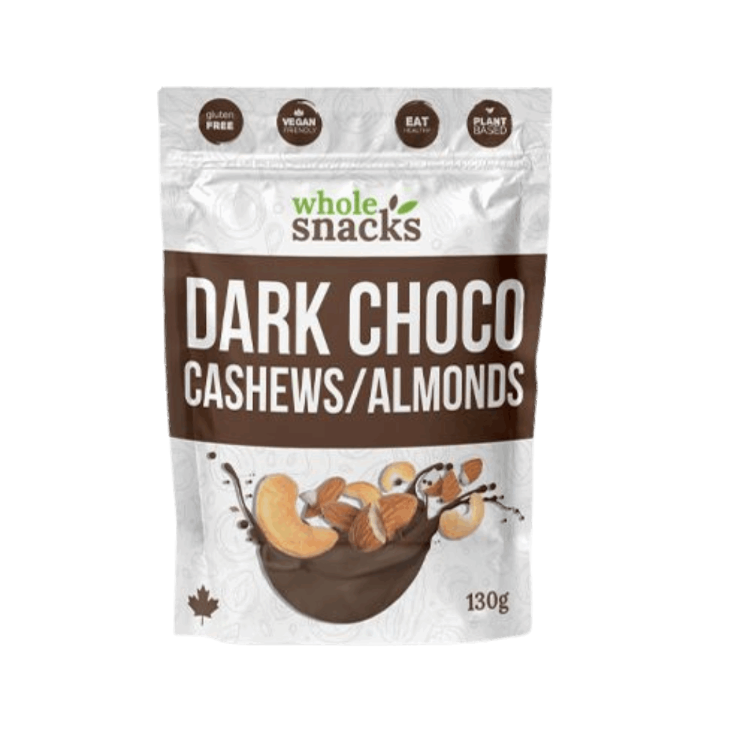 Whole Snacks Dark Choco Cashews and Almonds 130g