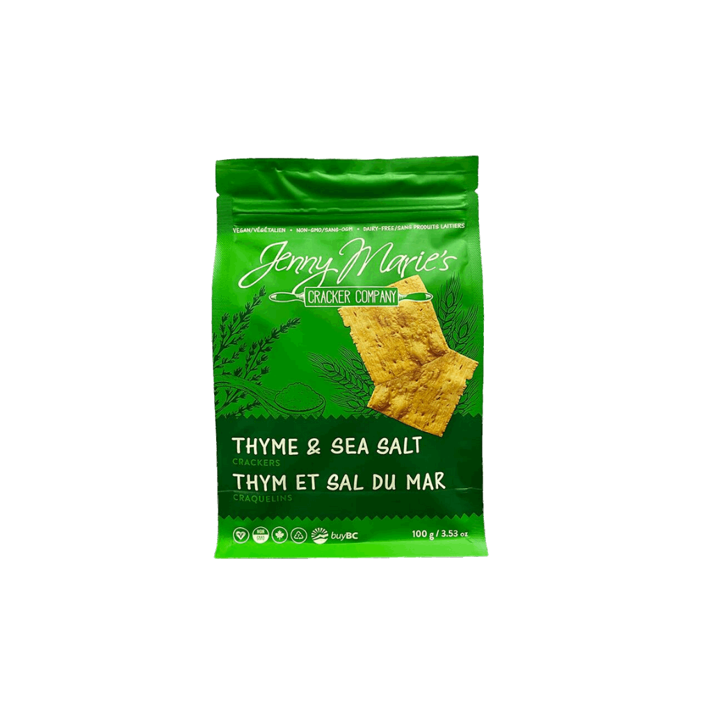 Jenny Maries Crackers - Thyme & Sea Salt Crackers 100g