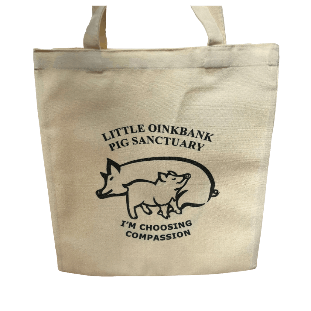 Fundraising Tote Bag - Little OinkBank Pig Sanctuary
