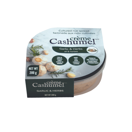 Cashumel - Garlic & Herbs Cultured Nut Spread 227g