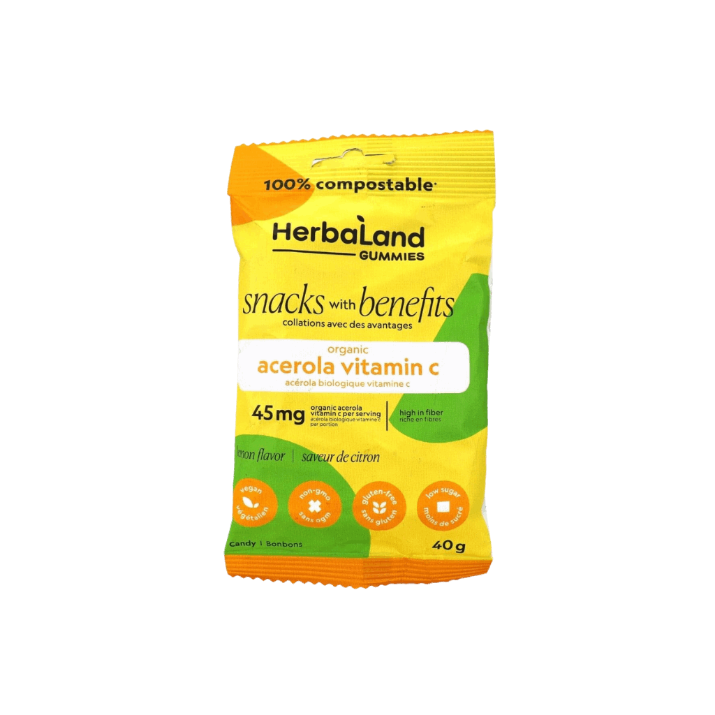 Herbaland - Low-Sugar Vegan Gummies Snack Pack Acerola Vitamin C 40g