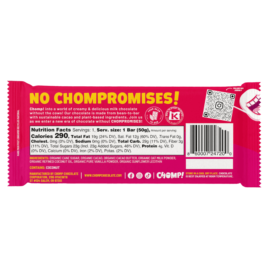 Chomp! - Original Vegan Milk Chocolate Bar