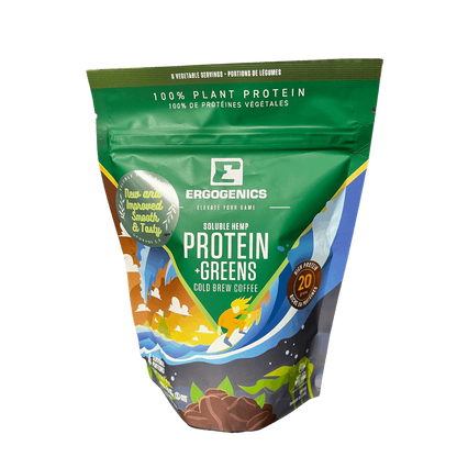 Ergogenics - Plant Protein + Greens - Coffee - 120g