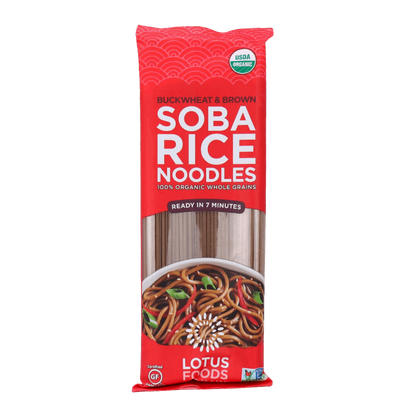 Lotus Foods Buckwheat & Brown Soba Rice Noodles 227g