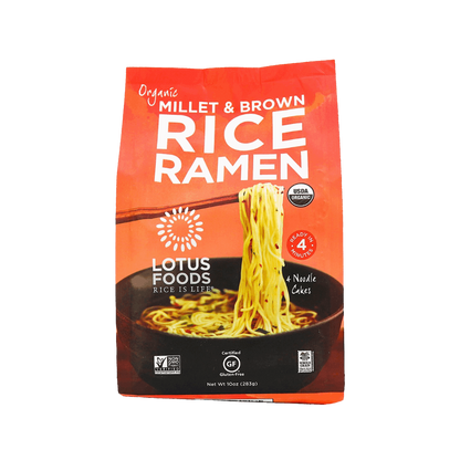 Lotus Foods Millet & Brown Rice Ramen Noodles 283g