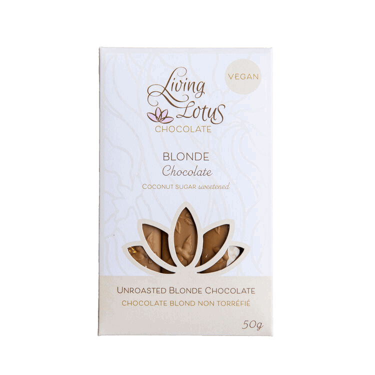 Living Lotus - Blonde (Vegan White) Chocolate past dated