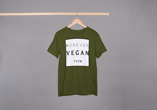 Talk Vegan To Me Forever Vegan Light Heather Blue T-Shirt