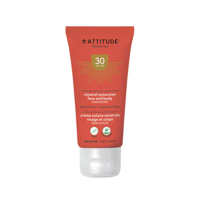 ATTITUDE - SPF30 Adult, Fragrance-free