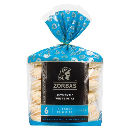 Zorbas White Pita Bread 450g