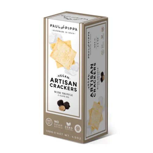 Paula and Pippa White Truffle Olive Oil Cracker 130g Past Dated