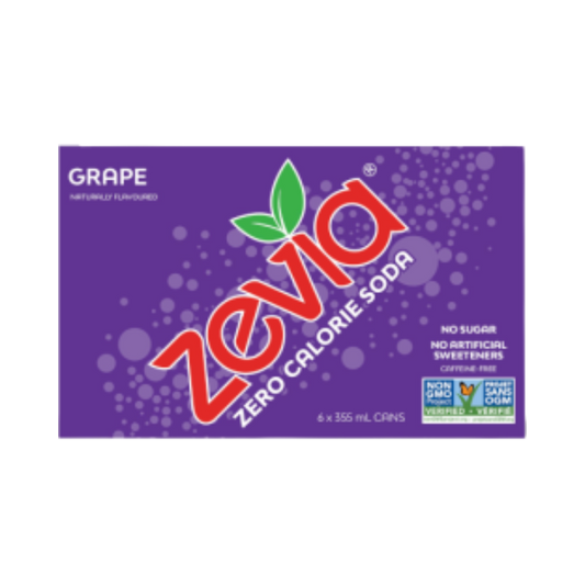 Zevia - Grape 6 pack PAST DATED