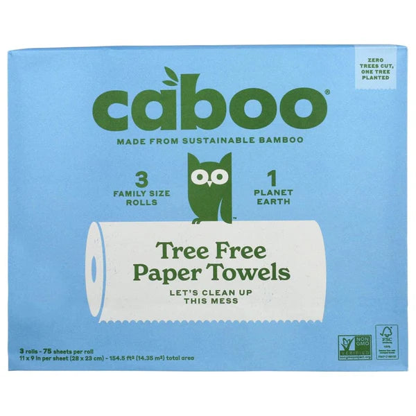 Caboo 3 Family Size Paper Towels