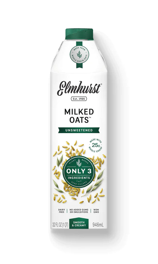 Elmhurst Unsweetened Oat Milk 946ml