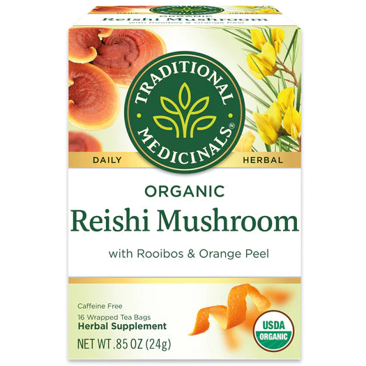 Traditional Medicinals Reishi Mushroom and Rooibos & Orange Peel